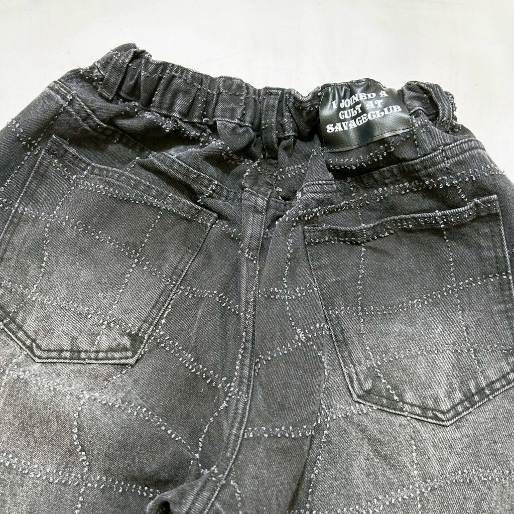 SVG NEEDLE PUNCH DENIMPANTS