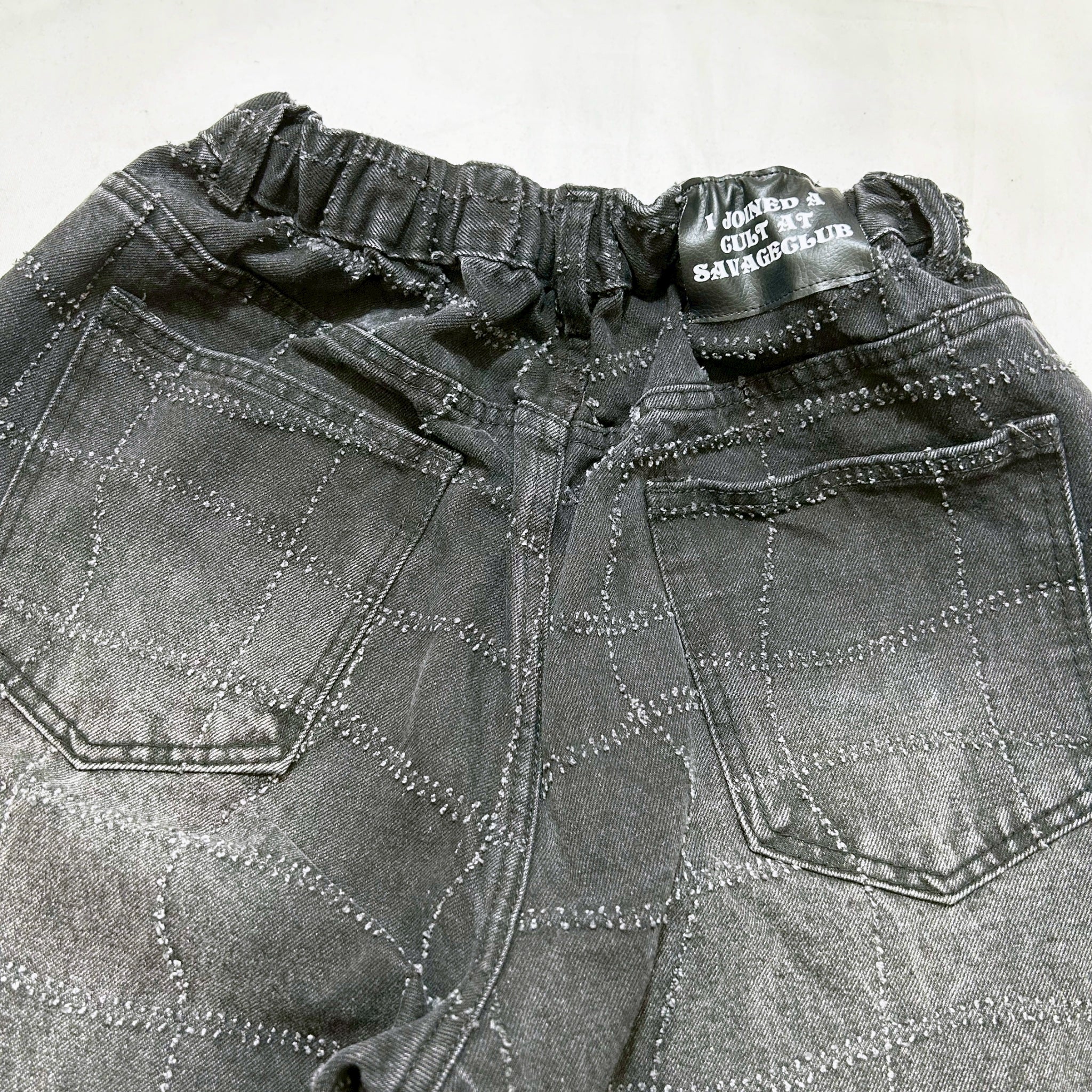 SVG NEEDLE PUNCH DENIMPANTS