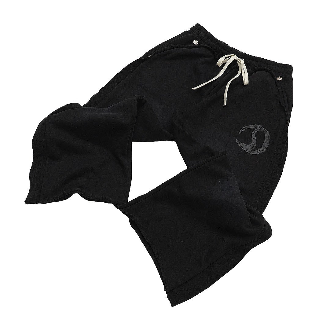 CRACK LEATHER SWEAT PANTS