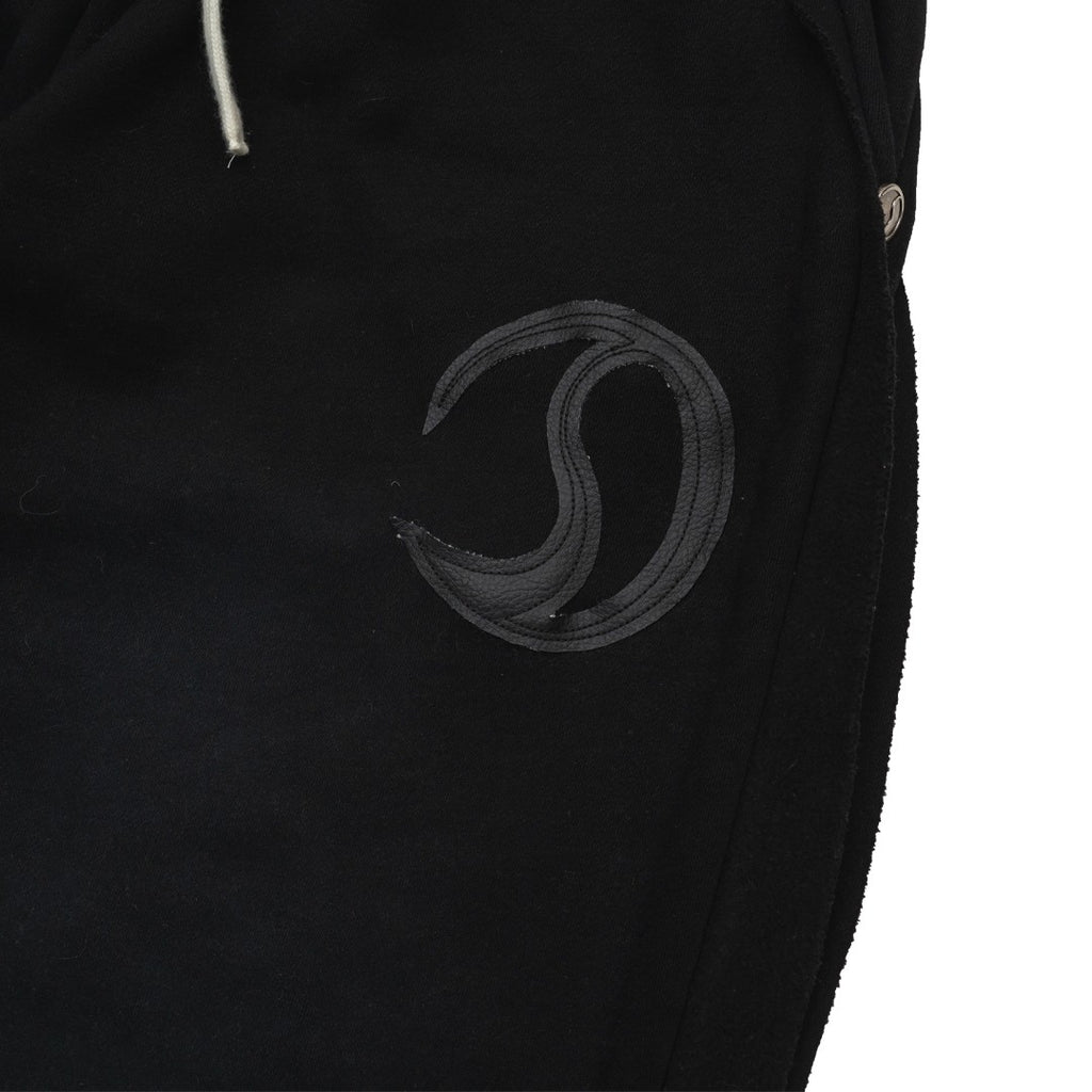 CRACK LEATHER SWEAT PANTS