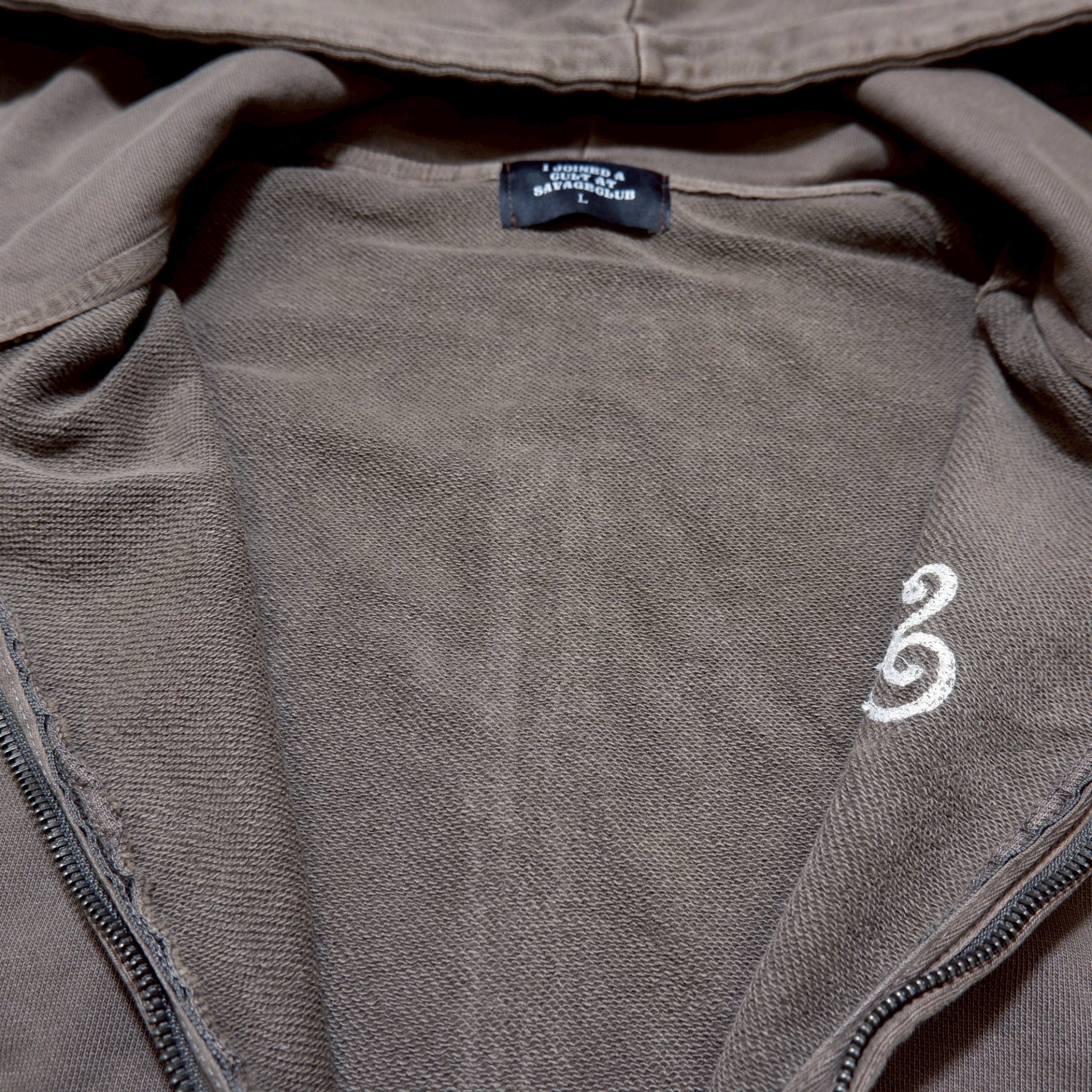 ROPE STUDS ZIP HOODIE