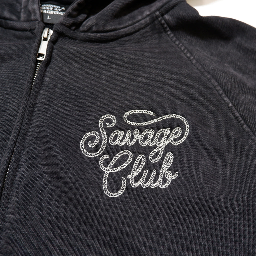 ROPE STUDS ZIP HOODIE