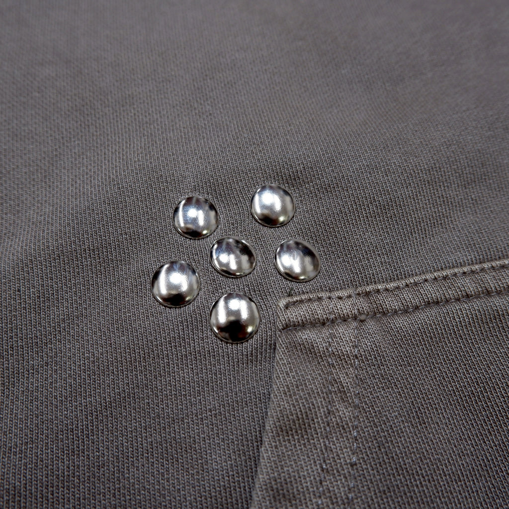 ROPE STUDS ZIP HOODIE
