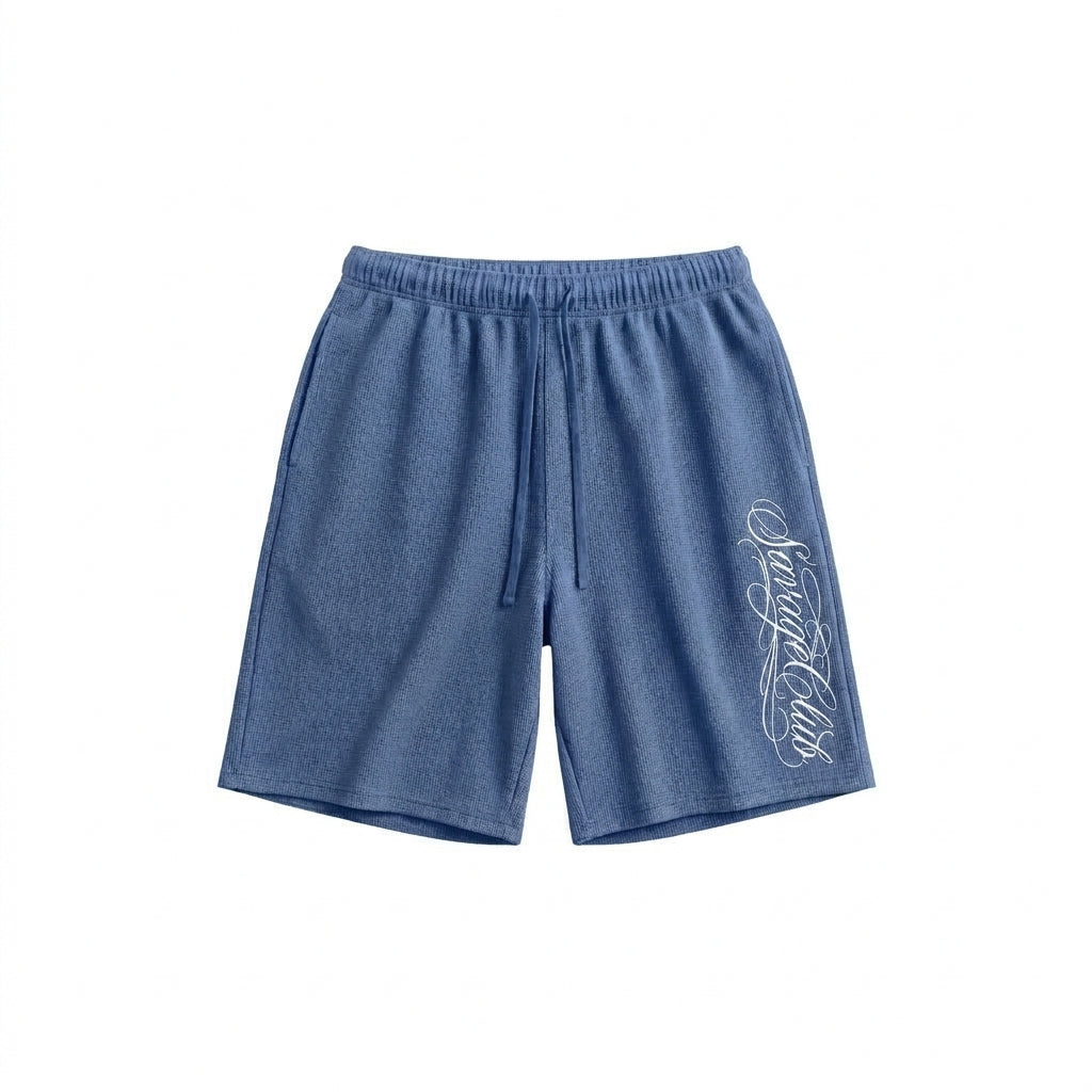 JESUS LETTERING WAFFLE SHORTS