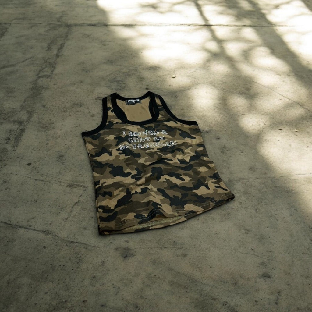 CULT STONE CAMO TANK TOP