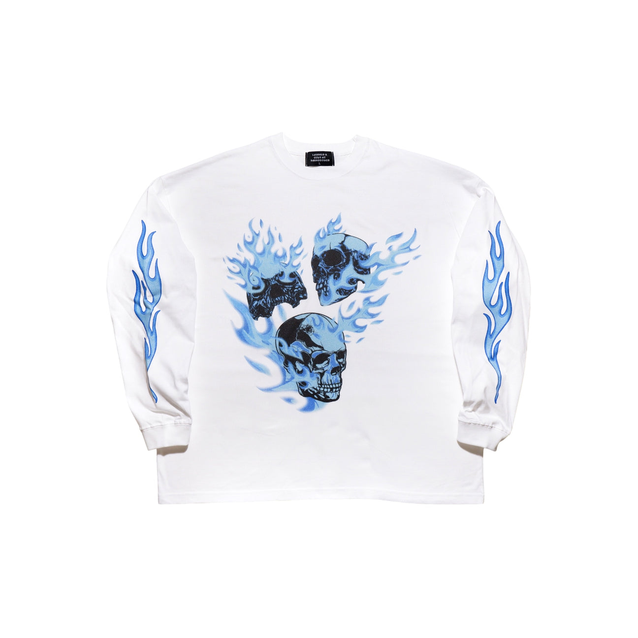 skull flame L/S TEE