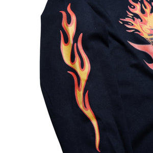 skull flame L/S TEE