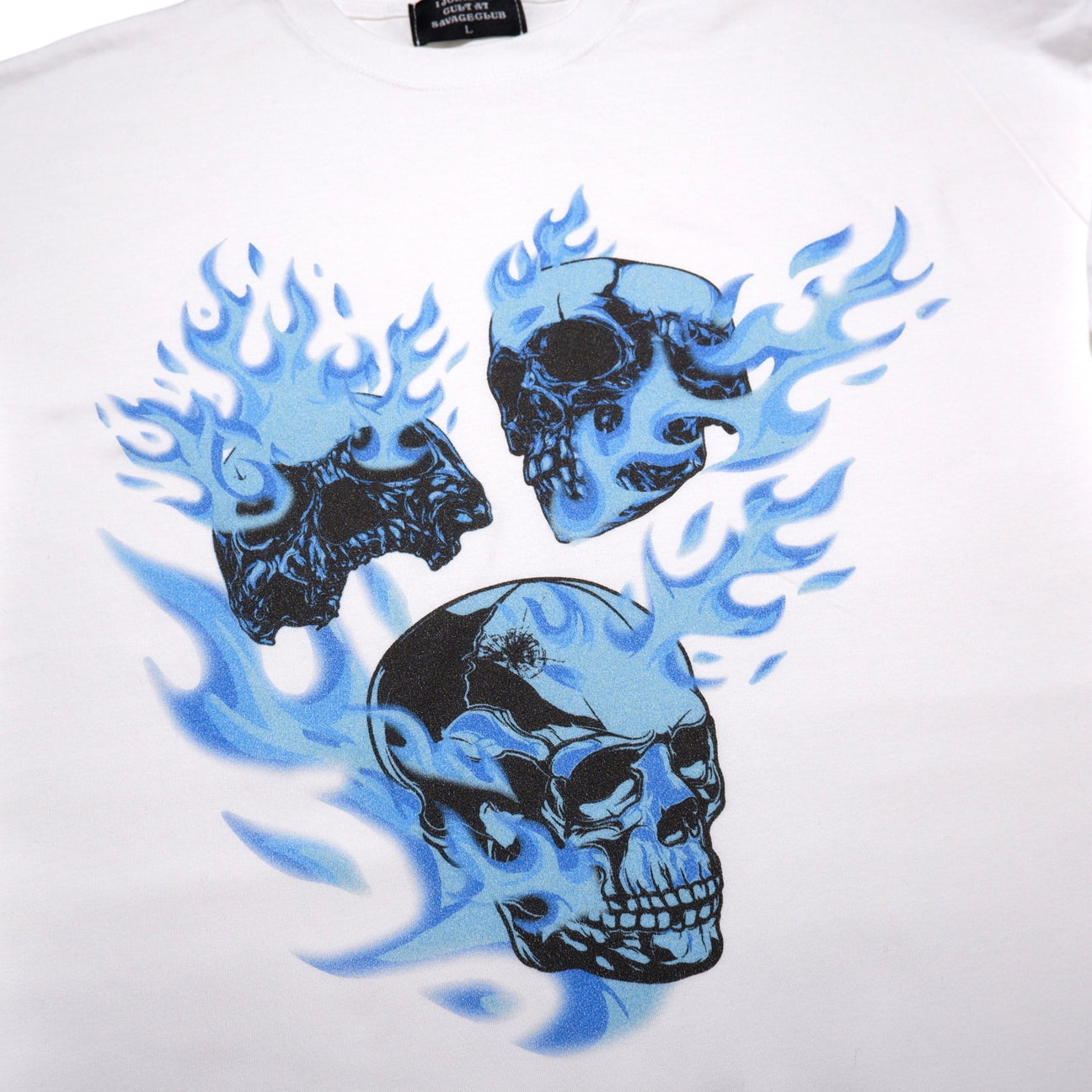skull flame L/S TEE