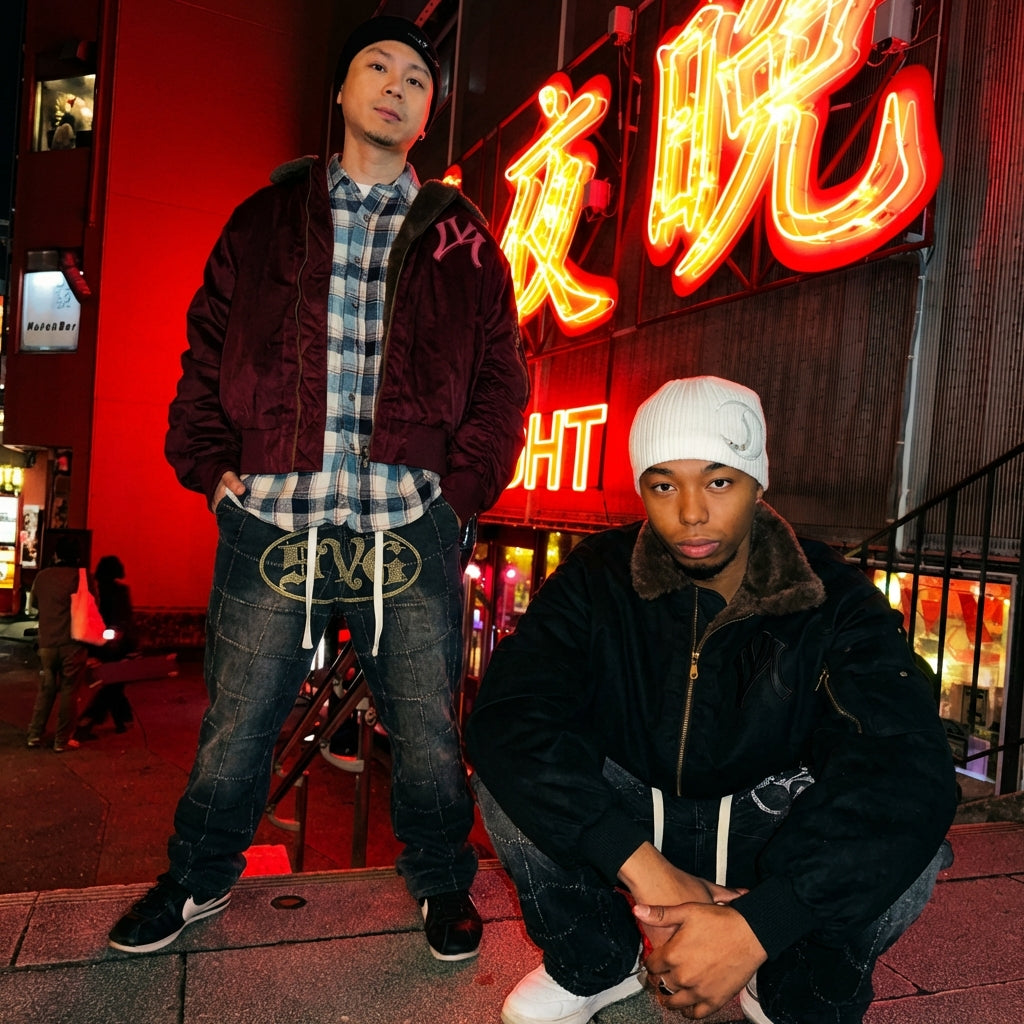 SVG NEEDLE PUNCH DENIMPANTS