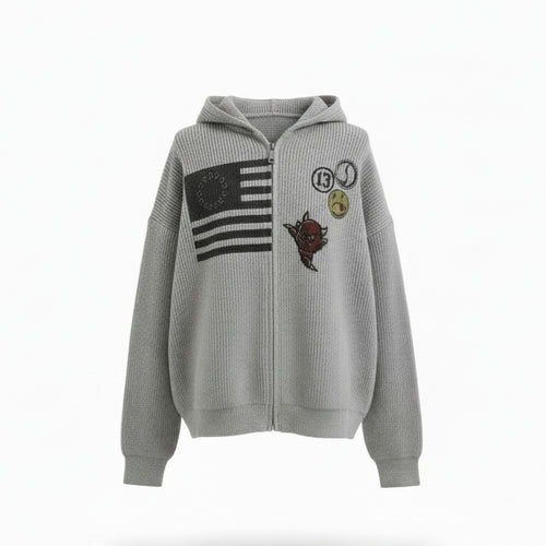 13 STATES KNIT ZIP HOODIE