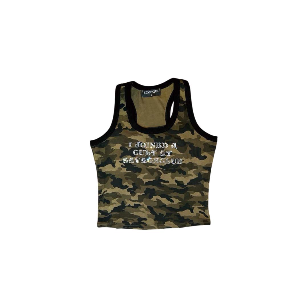 CULT STONE CAMO TANK TOP