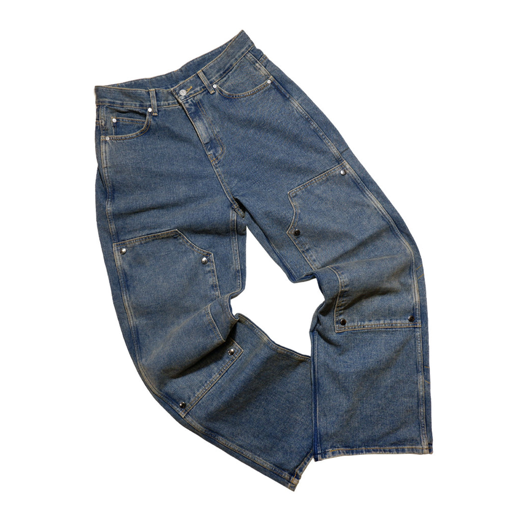 CRACK PAINTER DENIM PANTS