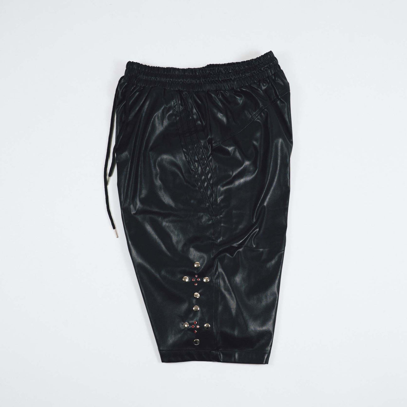 STUDS leather SHORTS