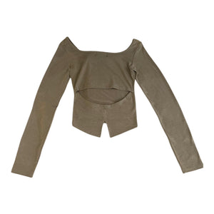 スクエアネックニット