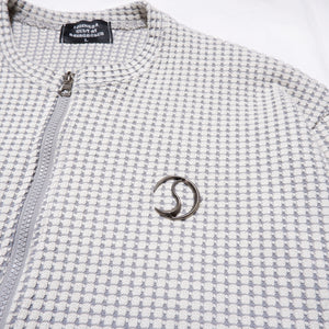 CRACK METAL KNIT ZIP