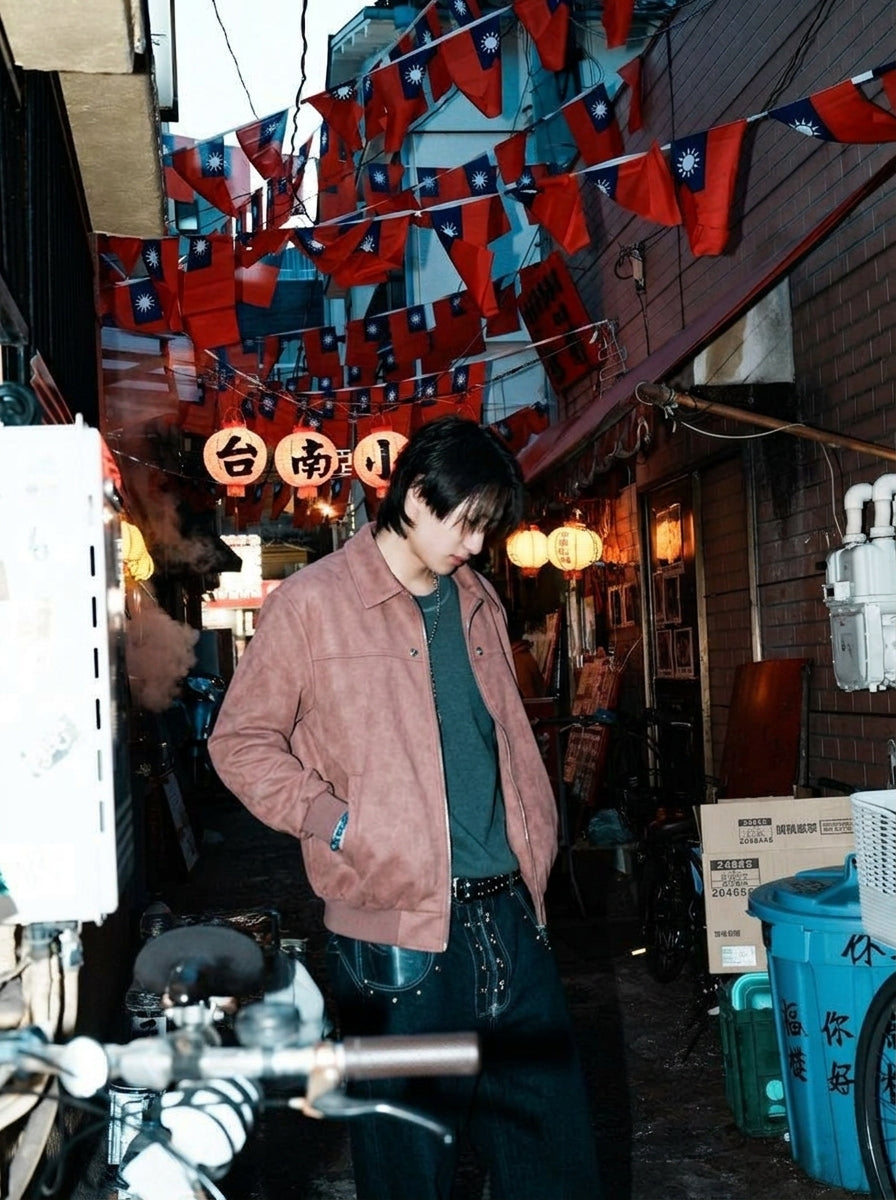 CRACK LEATHER JACKET