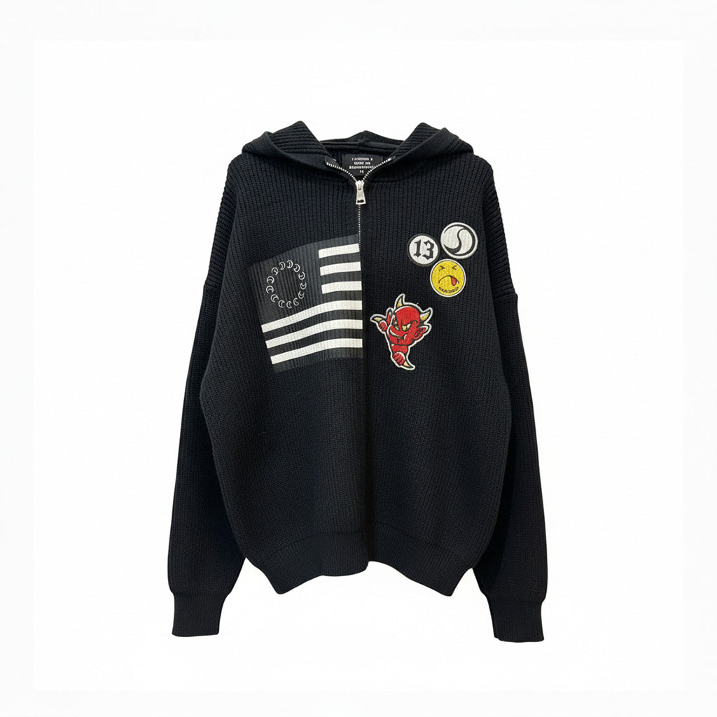 13 STATES KNIT ZIP HOODIE