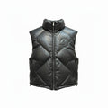 CRACK LEATHER DOWN VEST