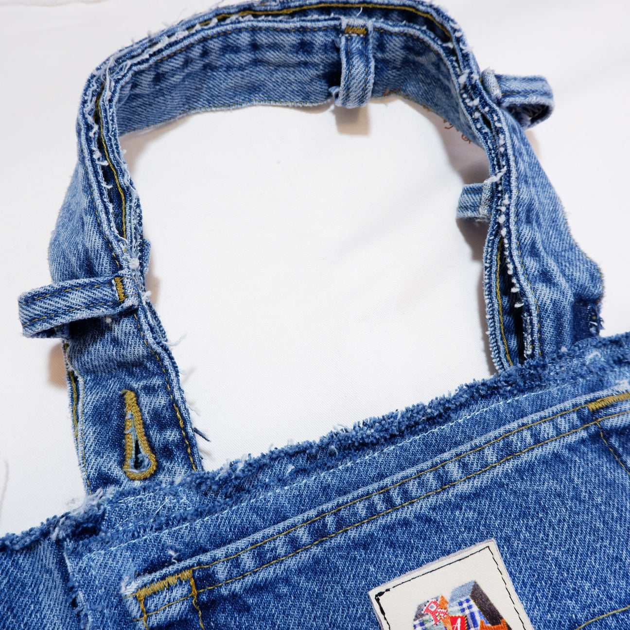 Fire denim tote bag blue