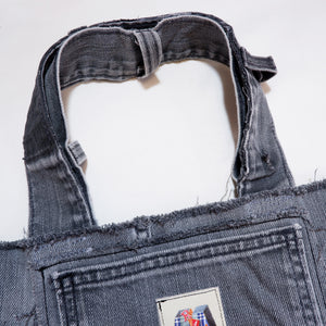 Fire denim tote bag c/b