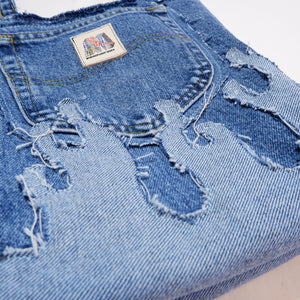 Fire denim tote bag blue