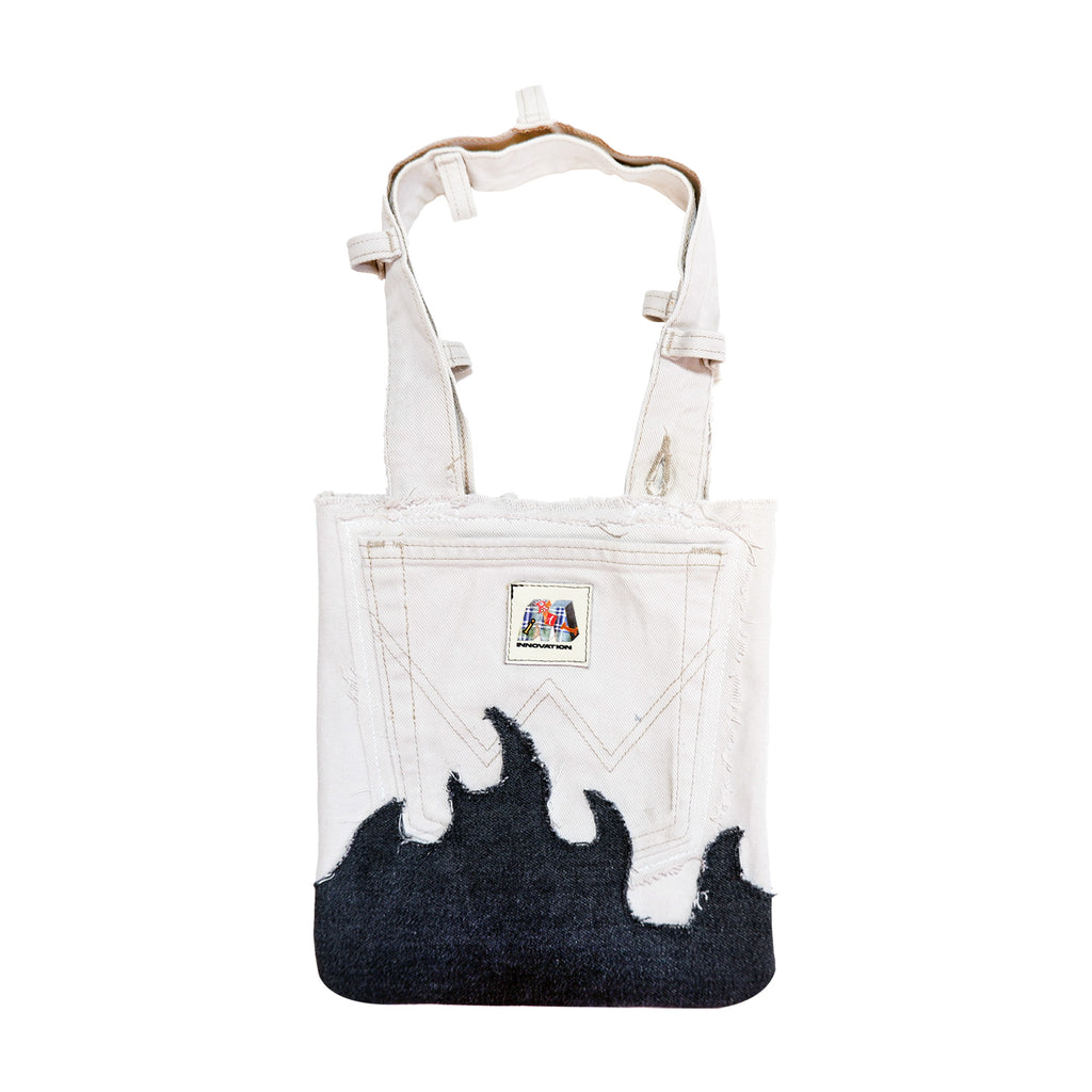 Fire denim tote bag w/b